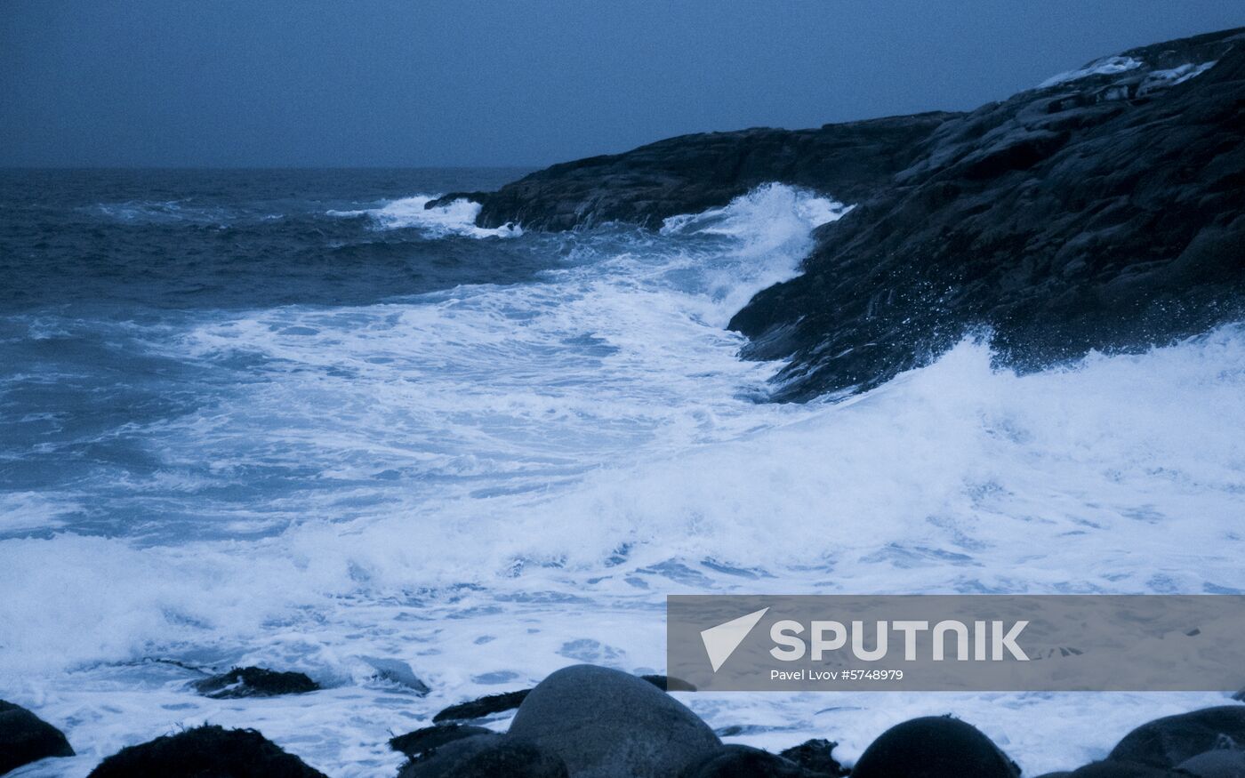 Russia Frozen Sea Shore