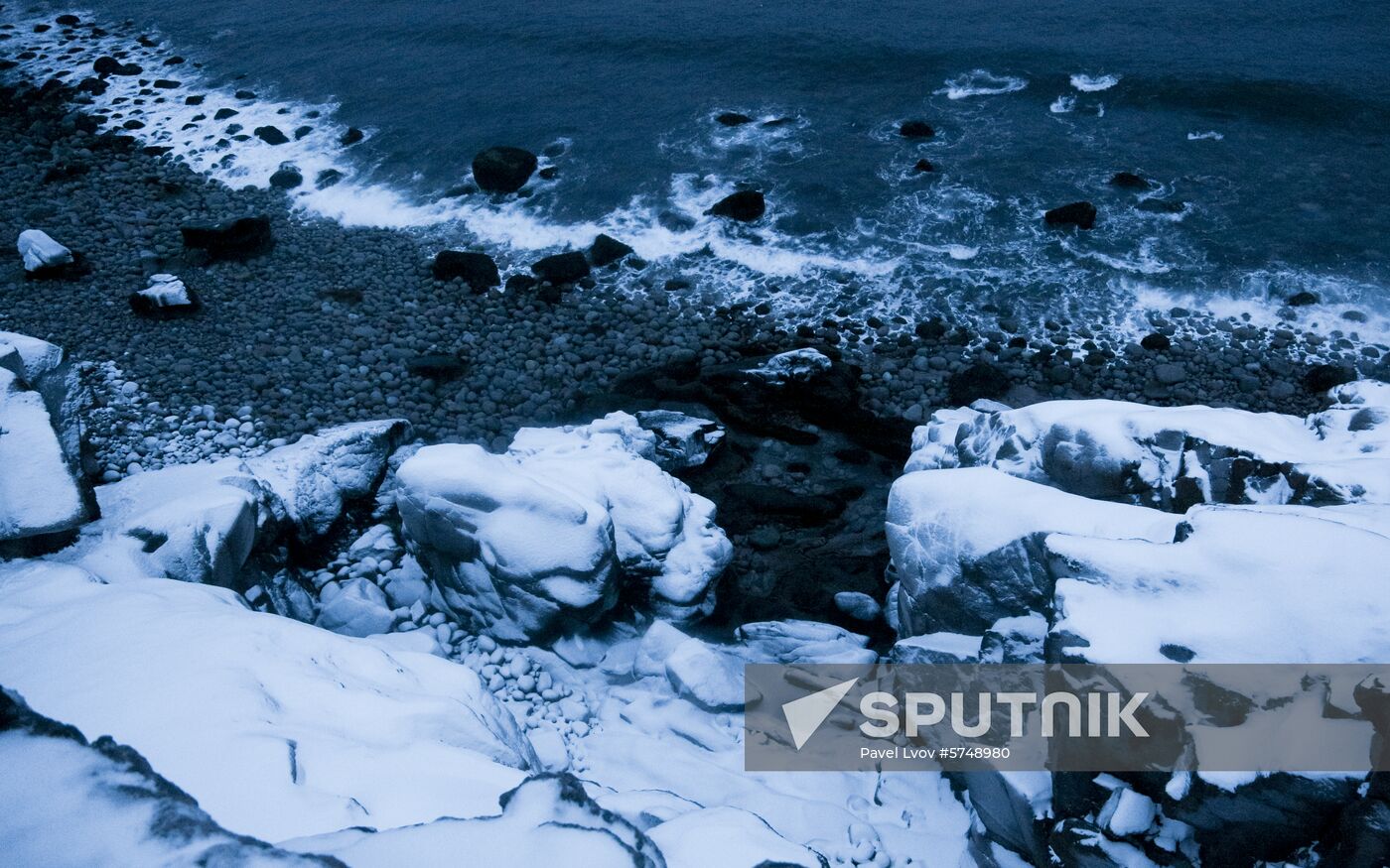 Russia Frozen Sea Shore
