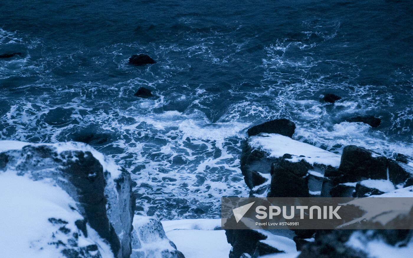 Russia Frozen Sea Shore