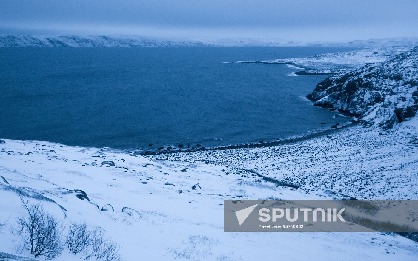 Russia Frozen Sea Shore