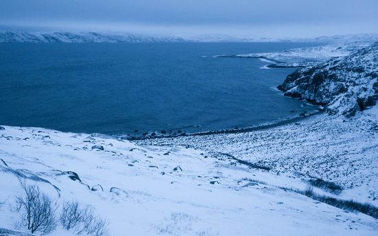 Russia Frozen Sea Shore