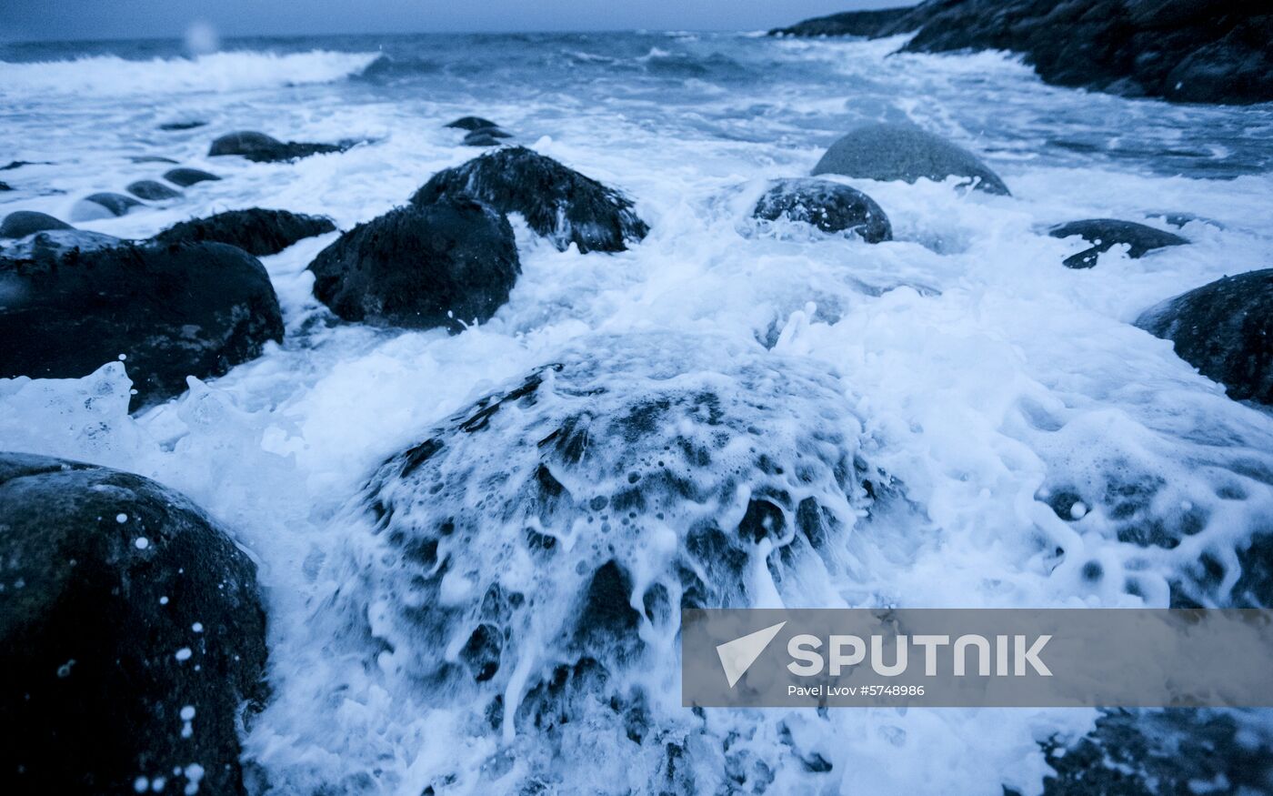 Russia Frozen Sea Shore