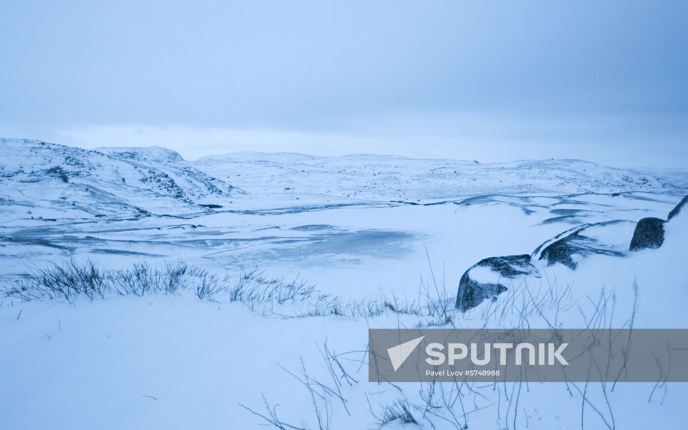 Russia Frozen Sea Shore