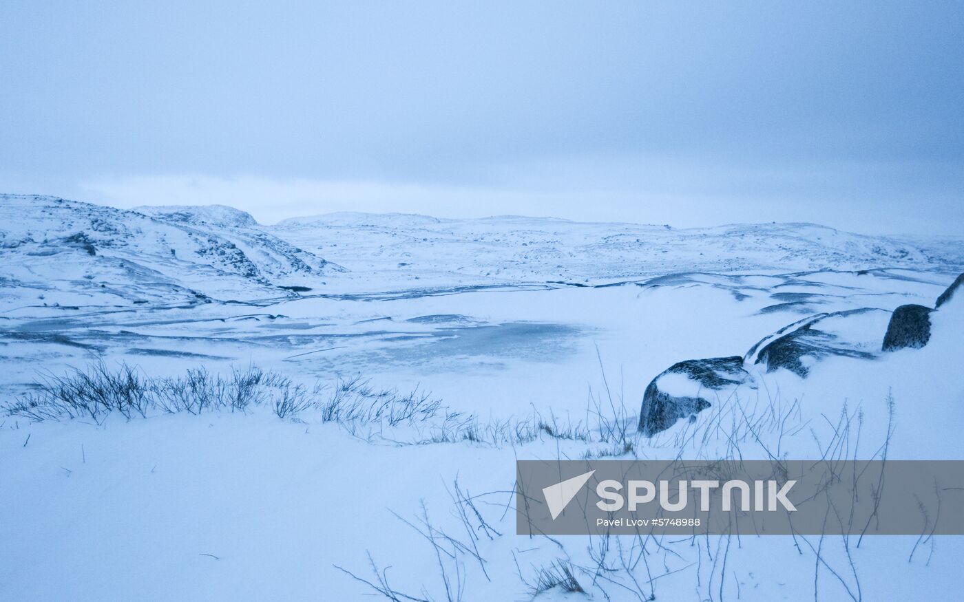 Russia Frozen Sea Shore
