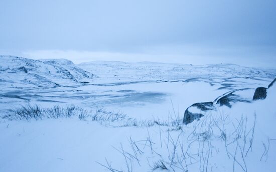 Russia Frozen Sea Shore
