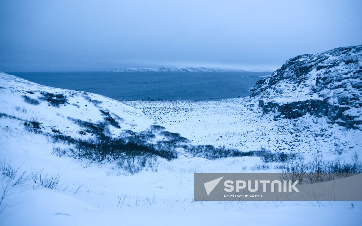 Russia Frozen Sea Shore