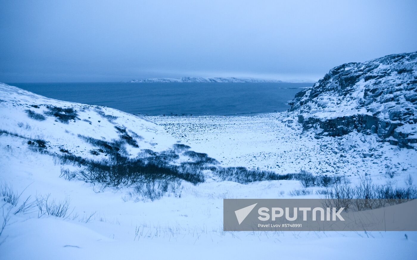 Russia Frozen Sea Shore