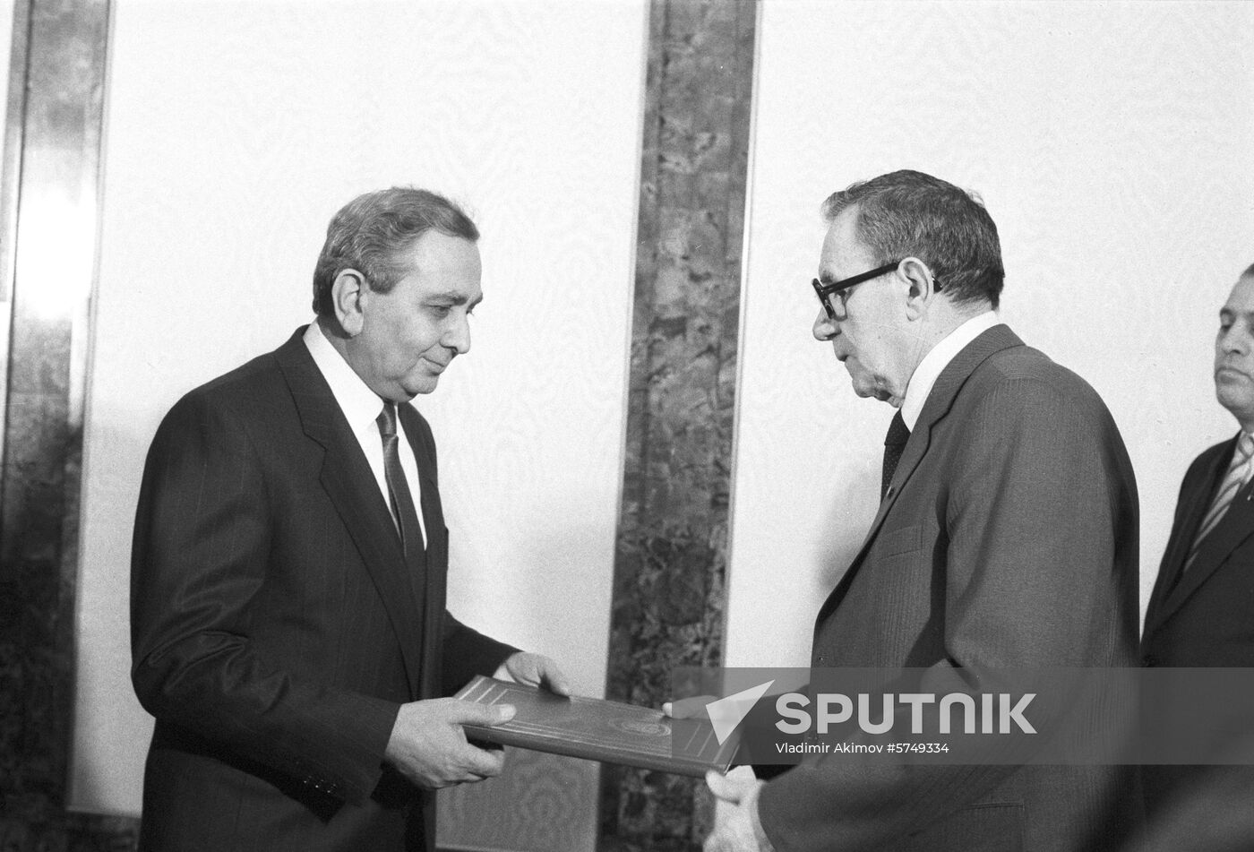Andrei Gromyko and Syrian Ambassador to USSR