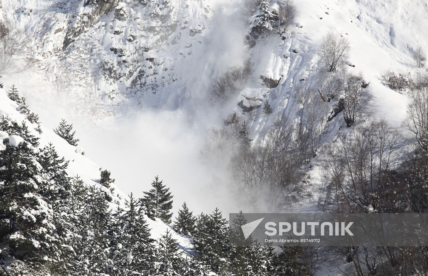 Russia Transcaucasian Road Snow