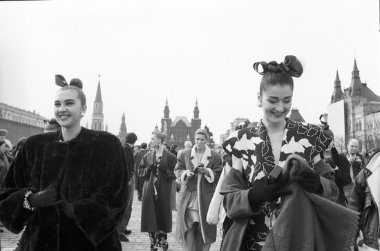 Italian fashion show in Moscow