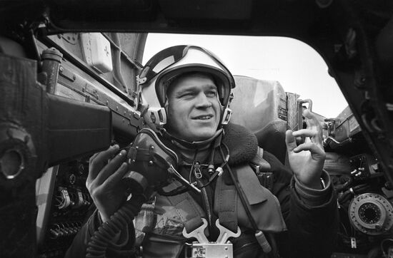 Military pilot Guards Captain Belousov
