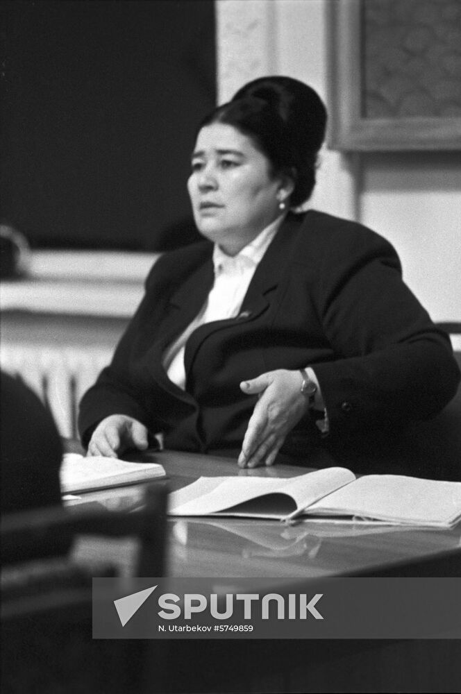 Uzbek SSR Supreme Soviet deputy Rimadzhan Khudaibergenova
