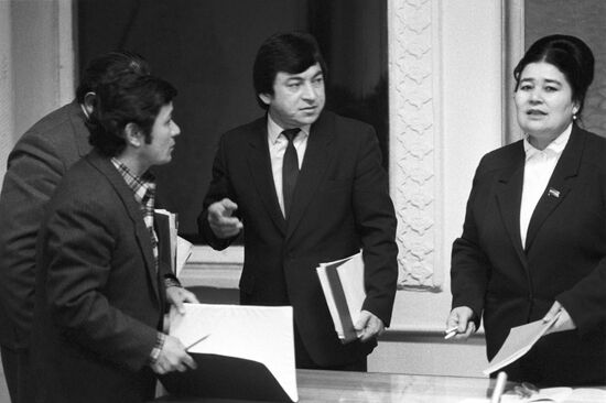 Uzbek SSR Supreme Soviet deputy Rimadzhan Khudaibergenova