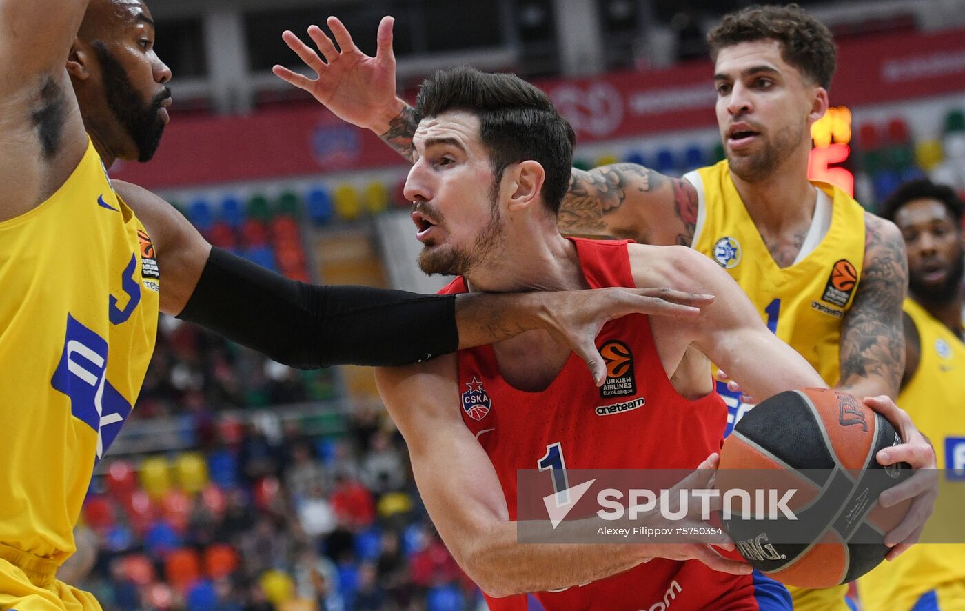 Russia Basketball Euroleague CSKA - Maccabi