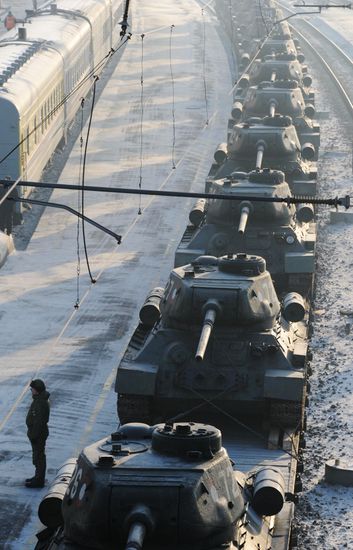 Russia T-34 Tanks 