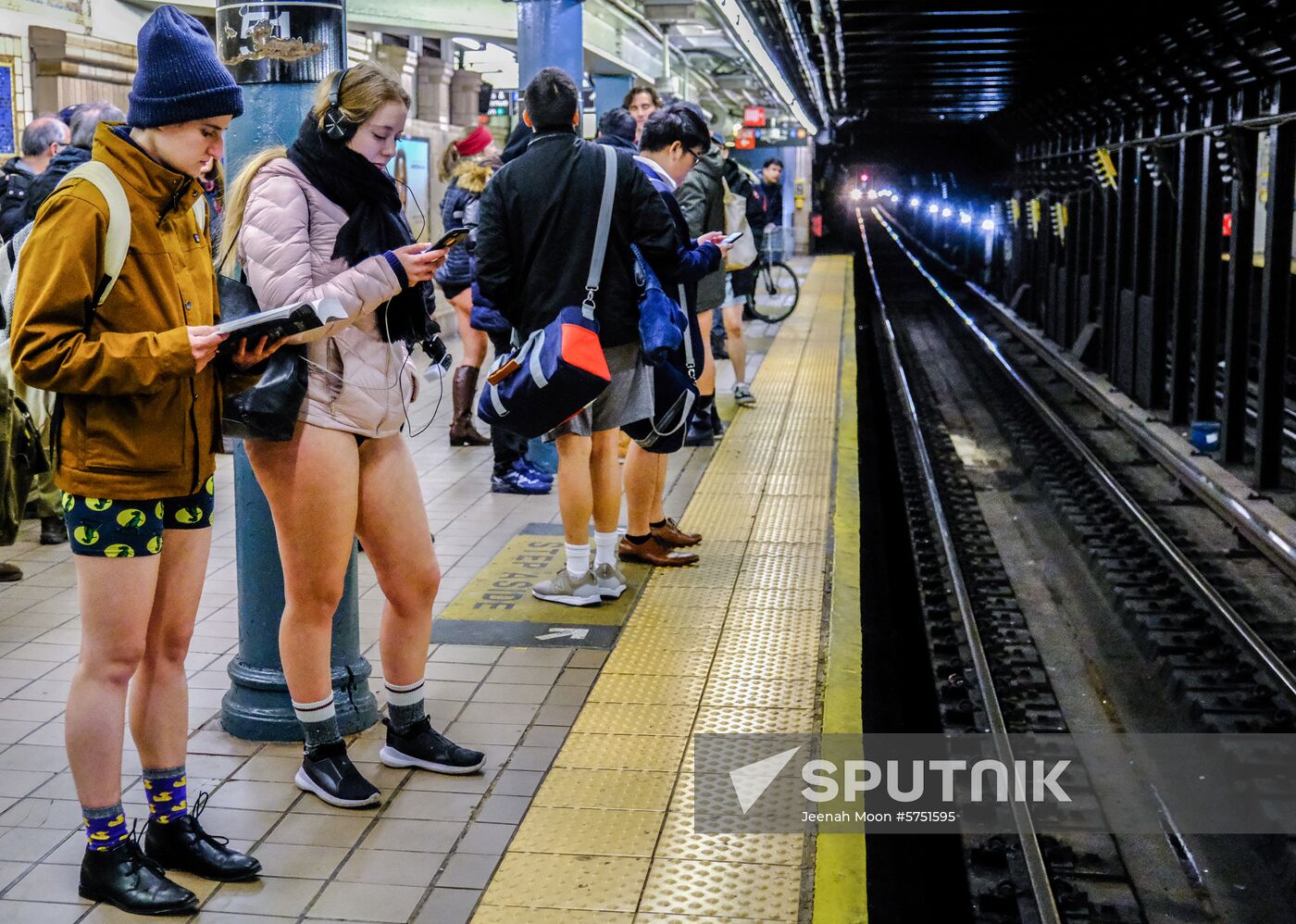 US No Pants Subway Ride