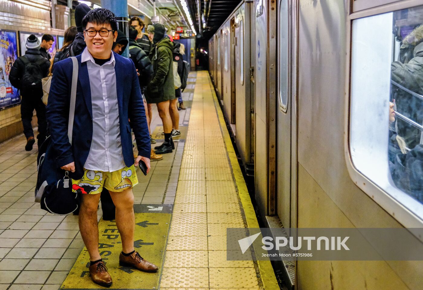 US No Pants Subway Ride