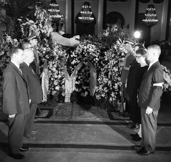 Elizabeth Gurley Flynn lies in state