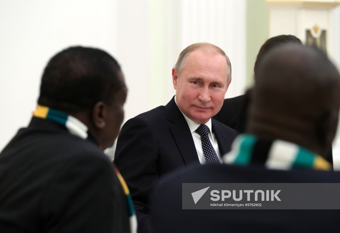 President Vladimir Putin meets with President of Zimbabwe Emmerson Mnangagwa