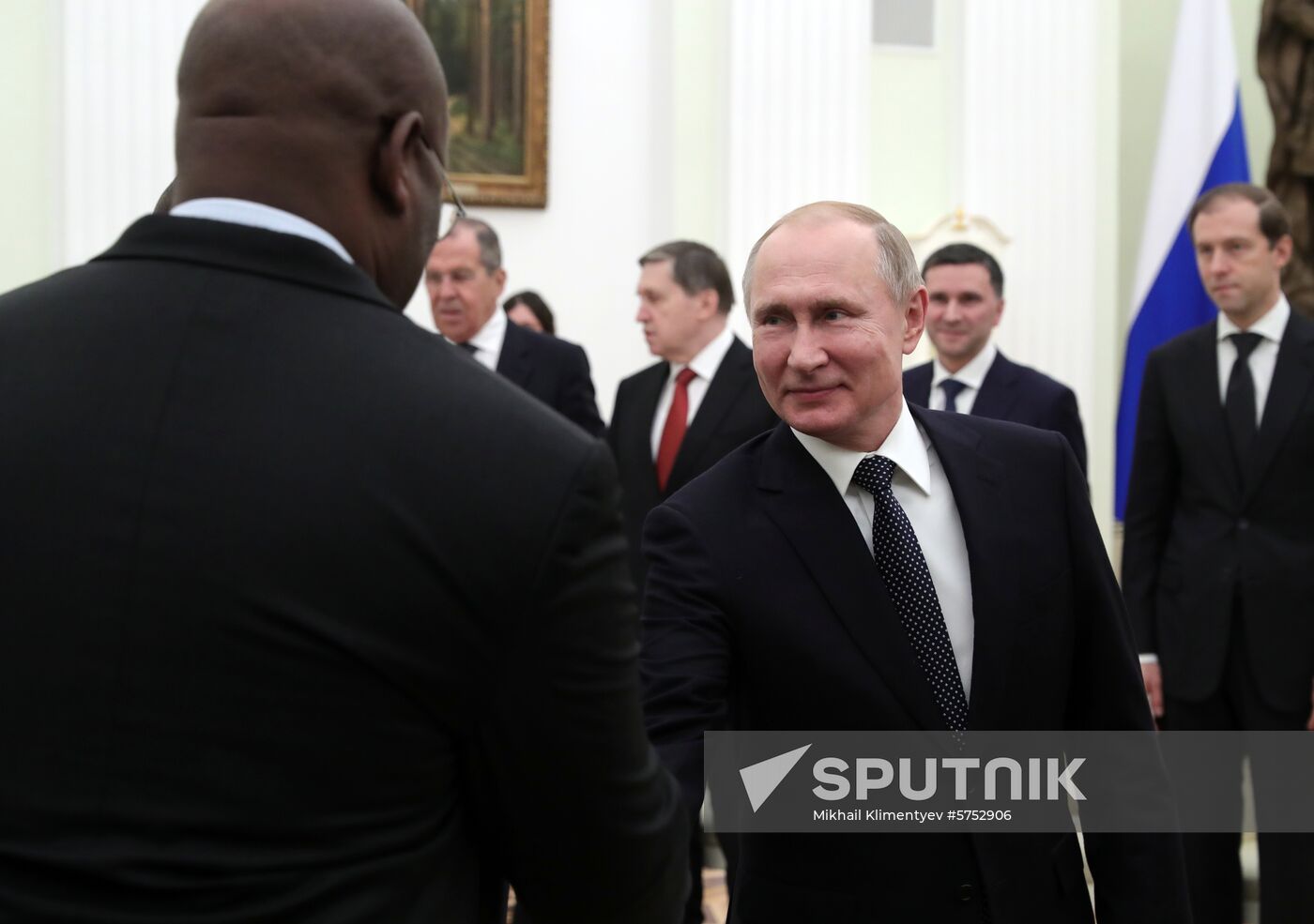 President Vladimir Putin meets with President of Zimbabwe Emmerson Mnangagwa