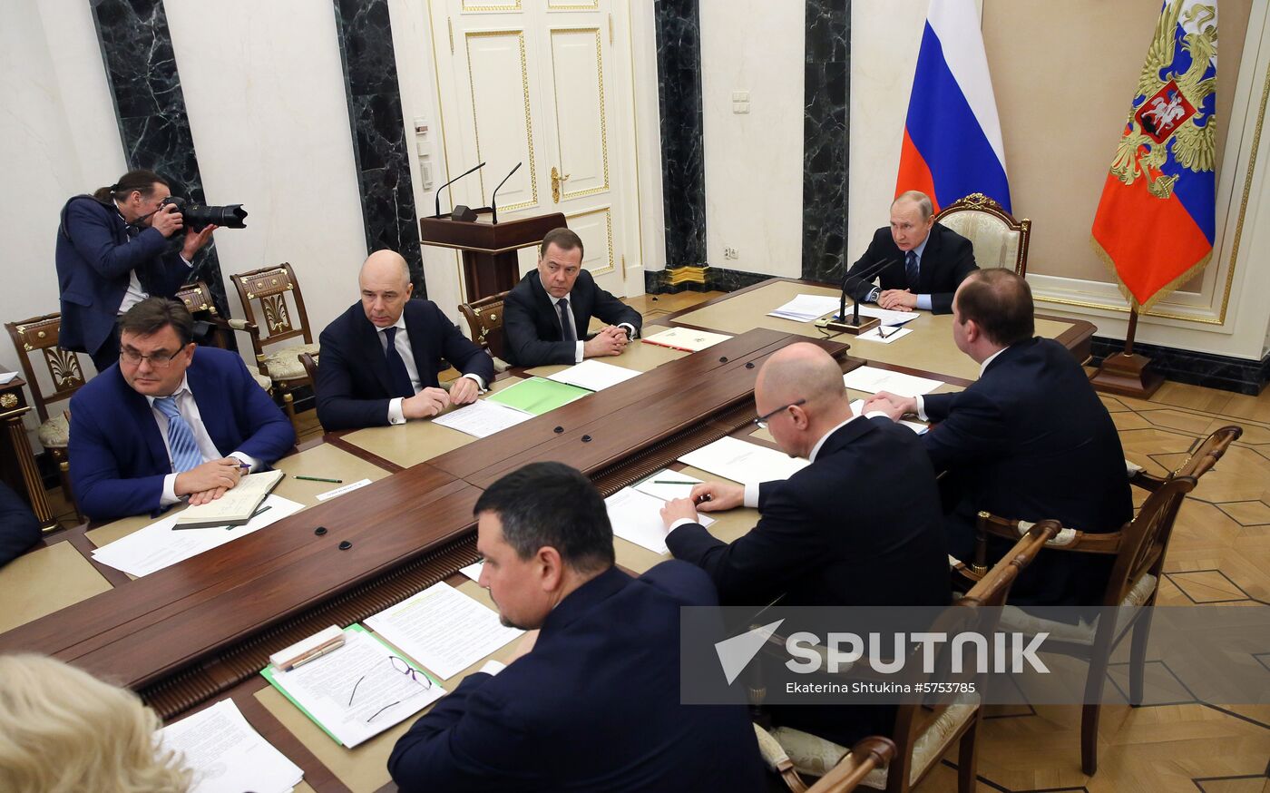 President Vladimir Putin holds meeting with Government members