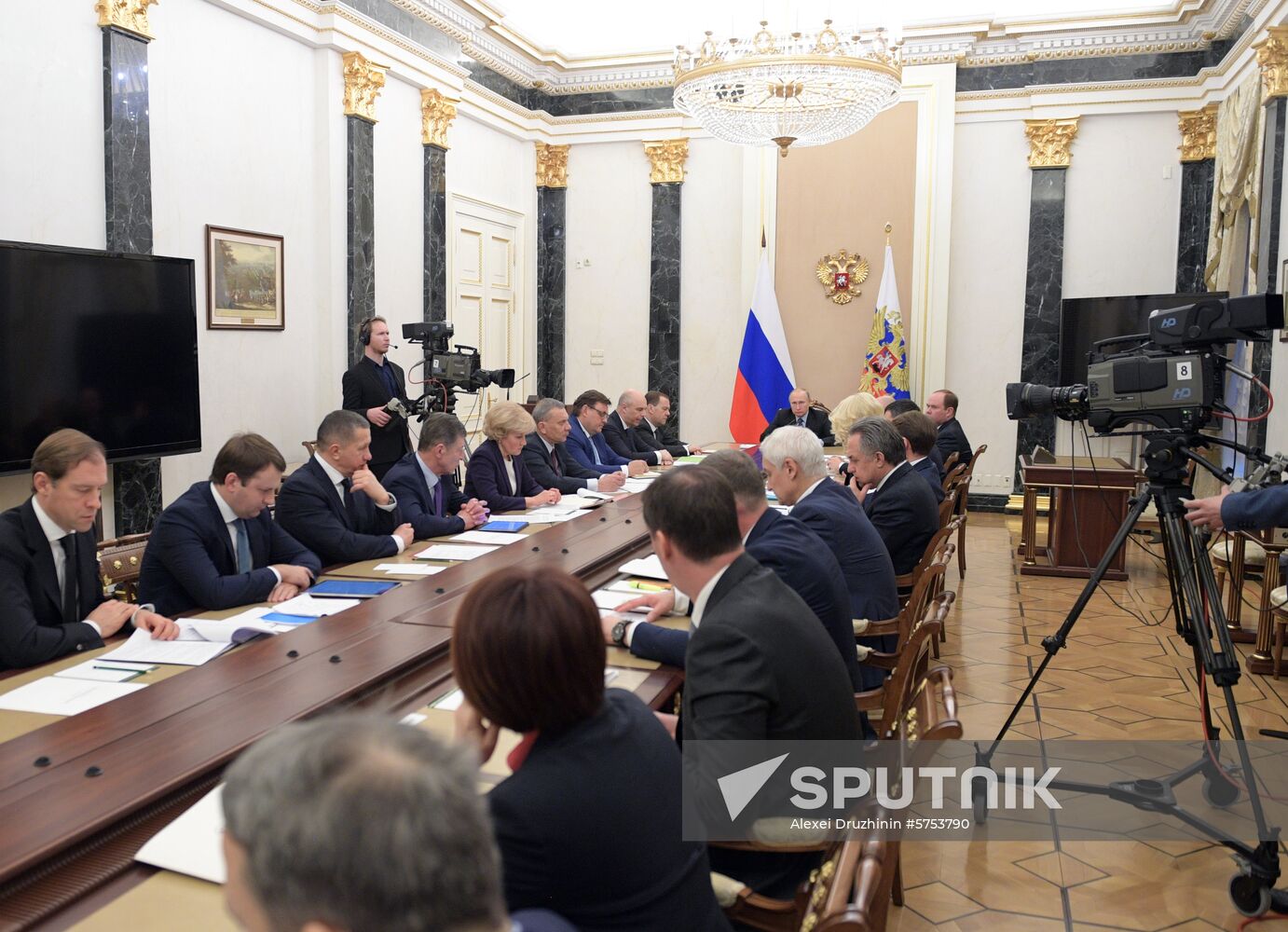 President Vladimir Putin holds meeting with Government members