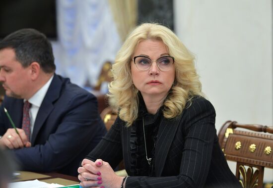 President Vladimir Putin holds meeting with Government members