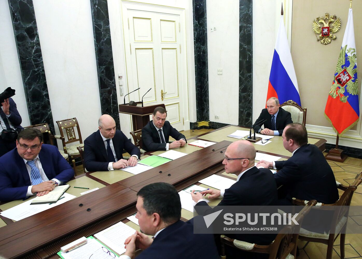 President Vladimir Putin holds meeting with Government members