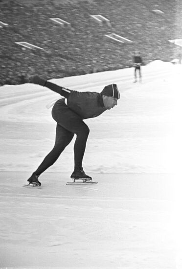Speed skater Yevgeny Grishin