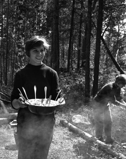 Camp of Krasnoyarsk speleologists