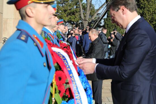 Vladimir Putin's official visit to Serbia