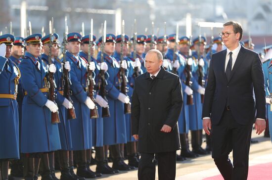 Vladimir Putin's official visit to Serbia