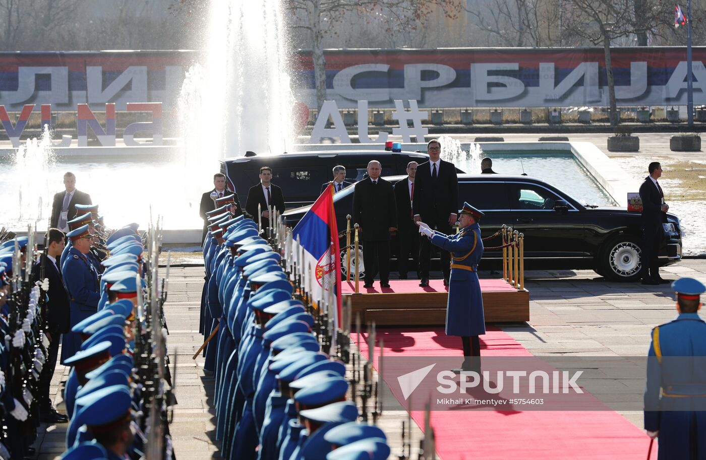 Vladimir Putin's official visit to Serbia