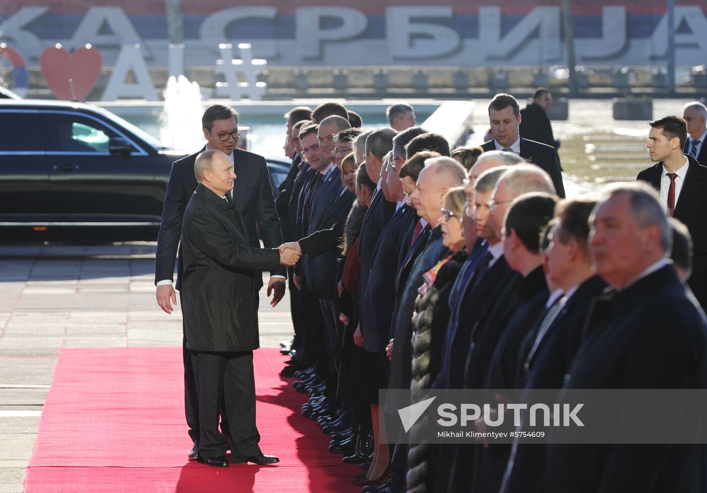 Vladimir Putin's official visit to Serbia