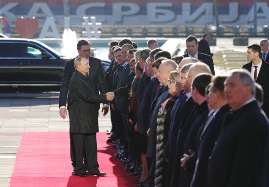 Vladimir Putin's official visit to Serbia