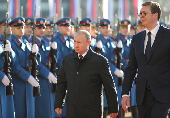 Vladimir Putin's official visit to Serbia
