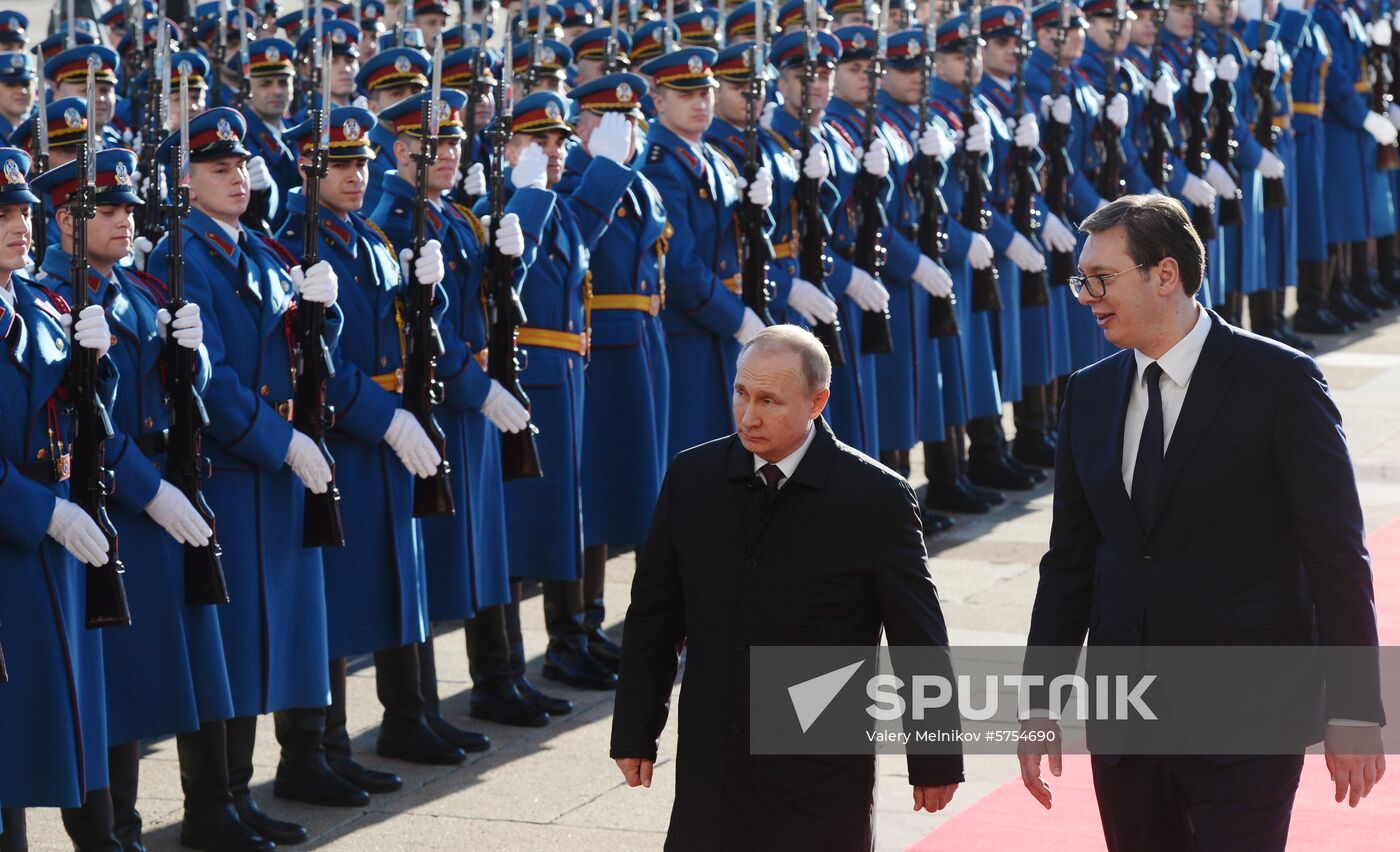 Vladimir Putin's official visit to Serbia