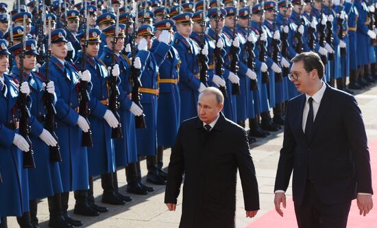 Vladimir Putin's official visit to Serbia