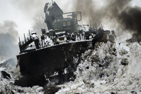 Russia Engineering Corps Drills