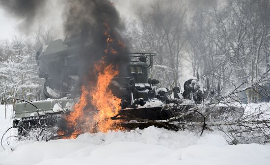 Russia Engineering Corps Drills