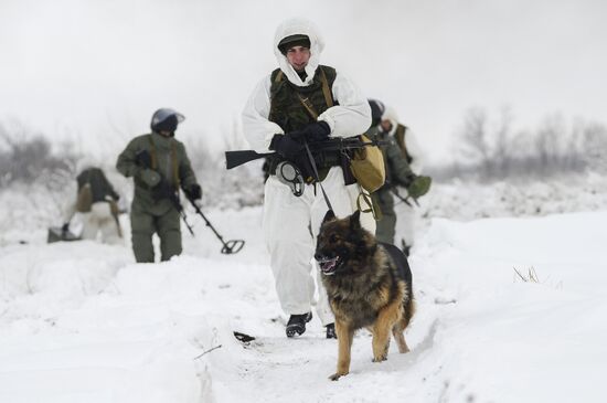Russia Engineering Corps Drills