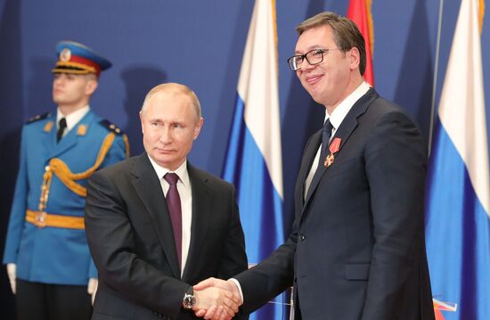 Vladimir Putin's official visit to Serbia