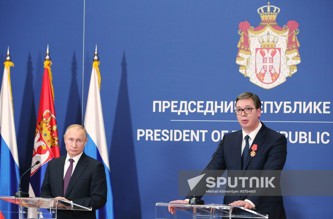 Vladimir Putin's official visit to Serbia
