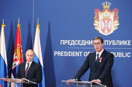 Vladimir Putin's official visit to Serbia