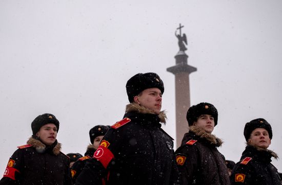 Russia End of Leningrad Siege Anniversary