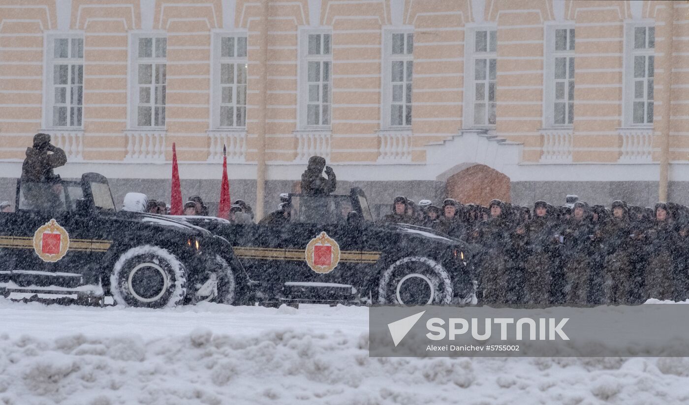 Russia End of Leningrad Siege Anniversary