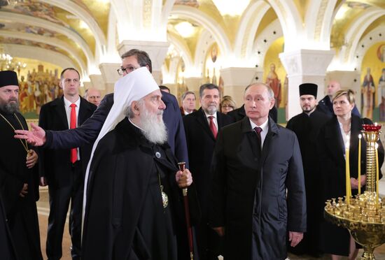 Vladimir Putin's official visit to Serbia