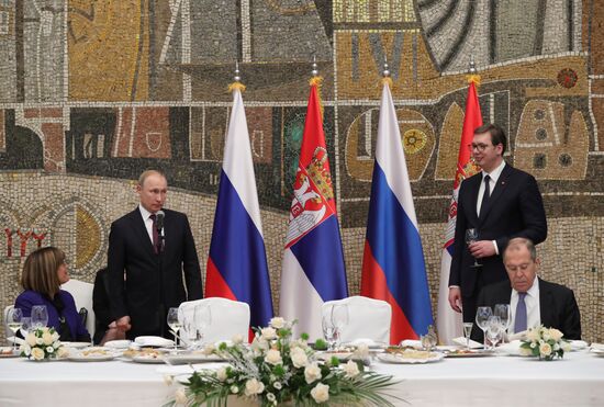 Vladimir Putin's official visit to Serbia