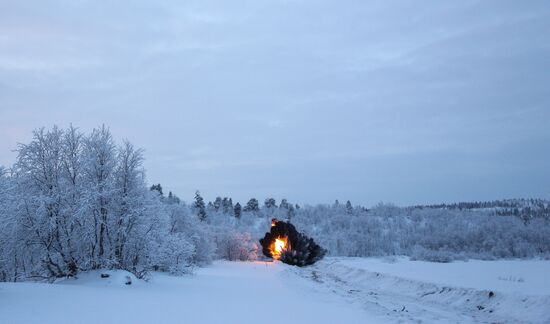 Russia Engineering Corps Drills