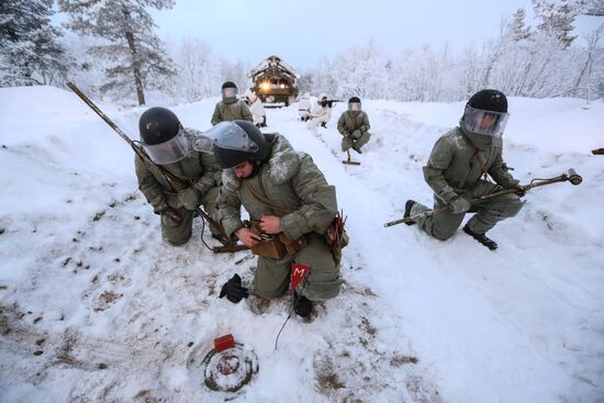Russia Engineering Corps Drills